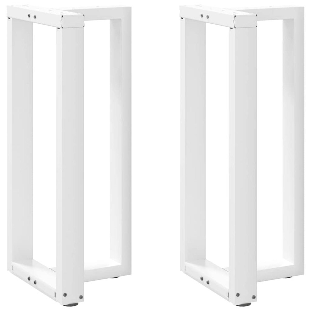 vidaXL Barbordsben T-formade 2 st vita 50x35x(90-91) cm stål