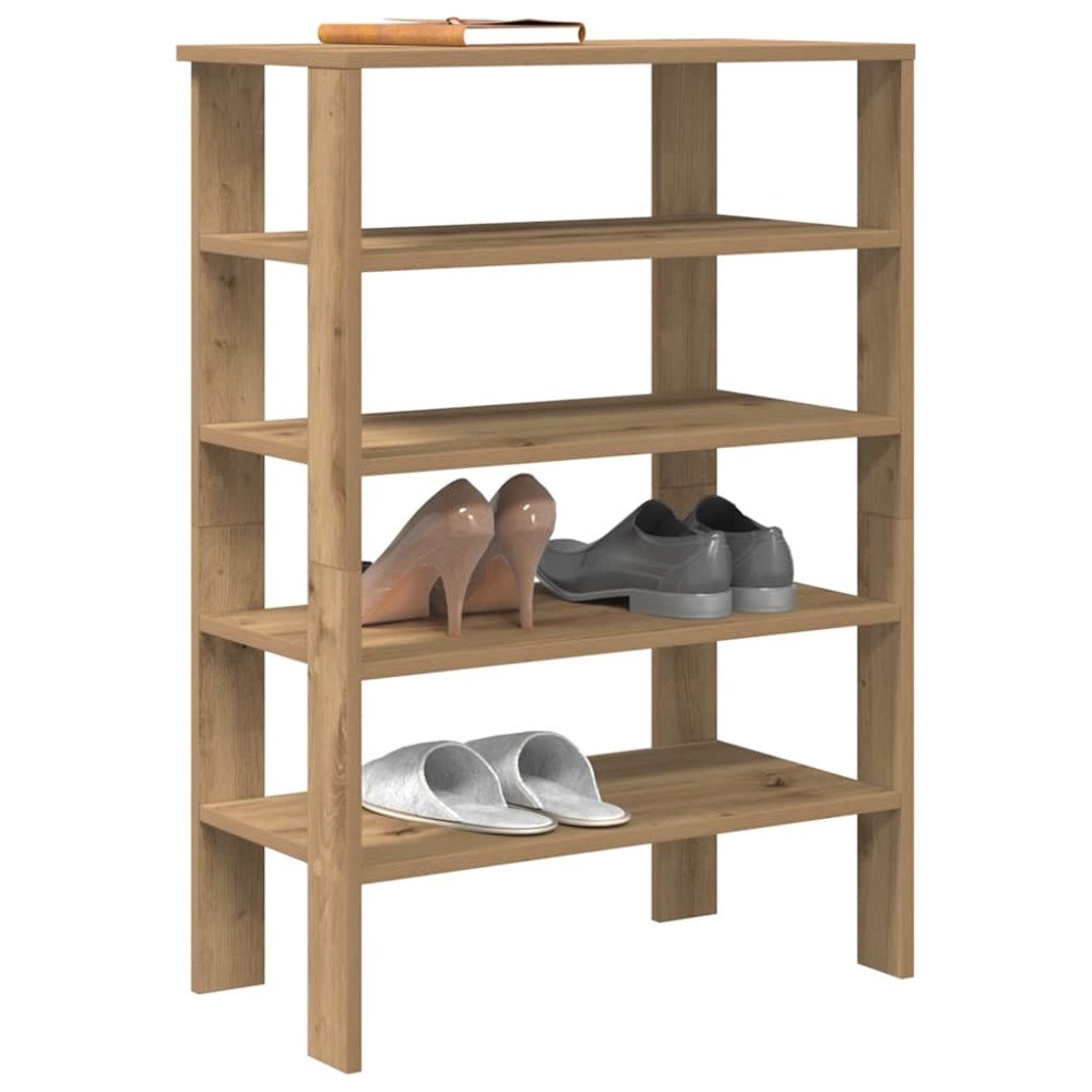 vidaXL Skohylla ek 61x32x87,5 cm konstruerat trä
