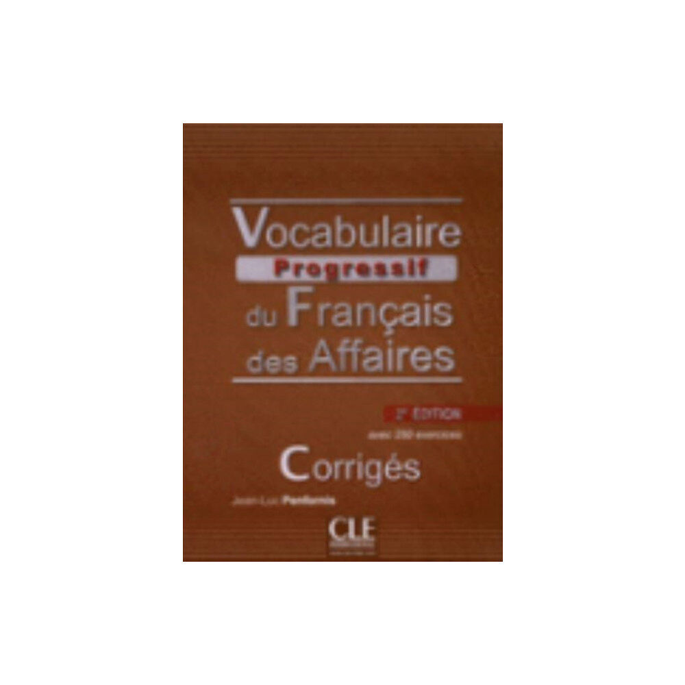 CLE International Vocabulaire progressif du francais des affaires - Niveau intermediaire (A2/B1) - Corriges - 2eme edition (häftad, fre)