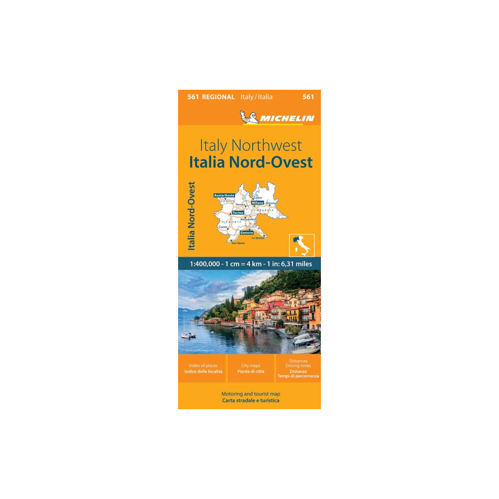 Michelin Editions Des Voyages Italy Northwest - Michelin Regional Map 561