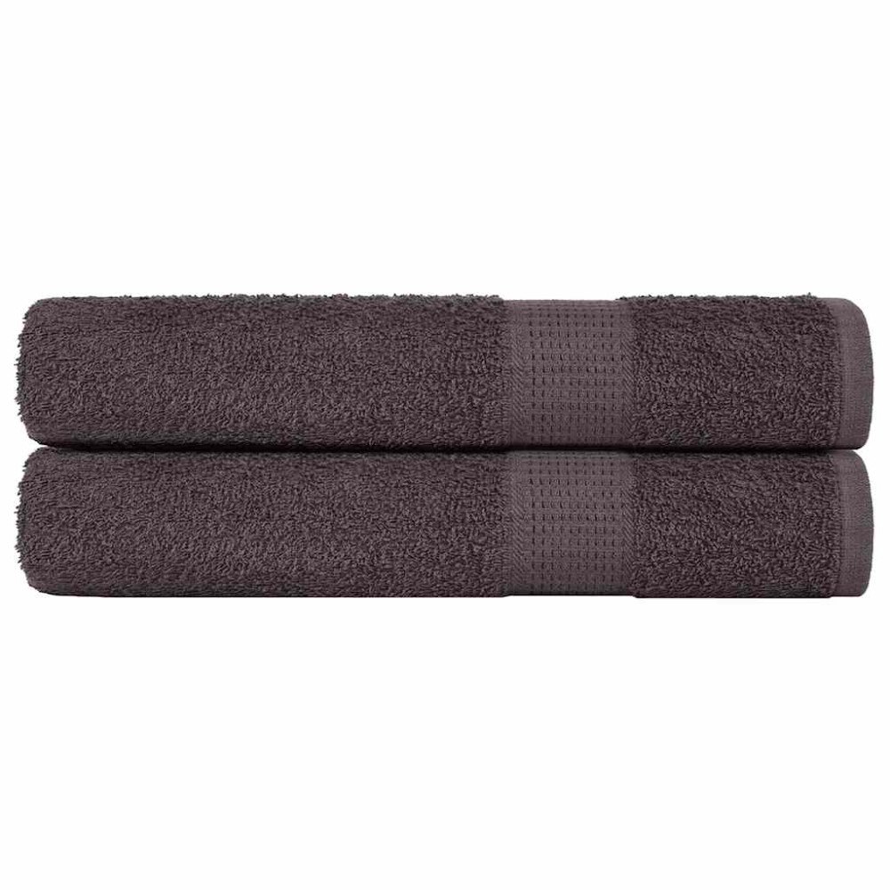 vidaXL Bastuhanddukar 2 st antracit 80x200 cm 360 gsm 100% bomull