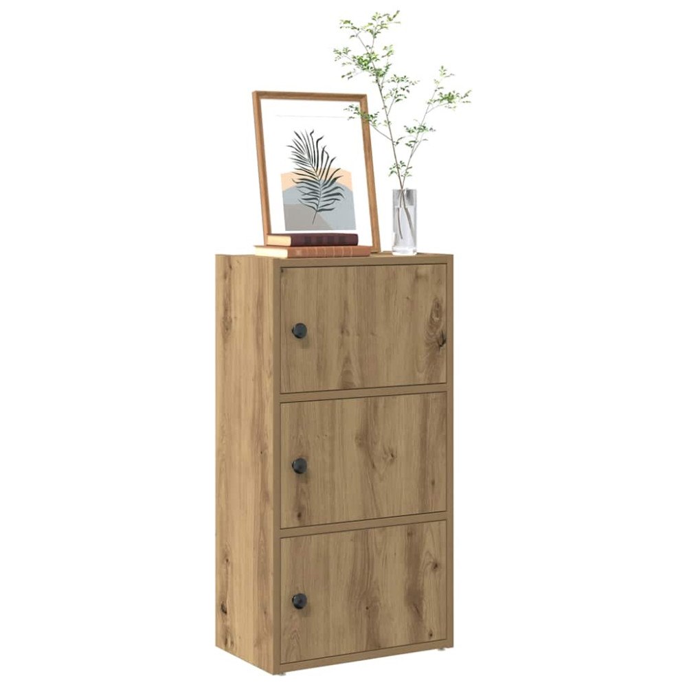 vidaXL Bokhylla ek 40x24x77 cm konstruerat trä