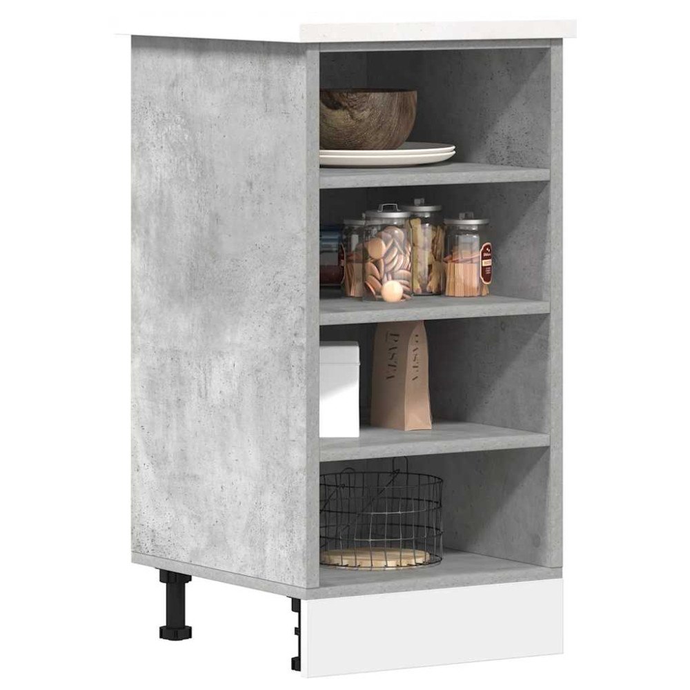 vidaXL Underskåp "Riga" betonggrå 40x44,5x81,5 cm konstruerat trä