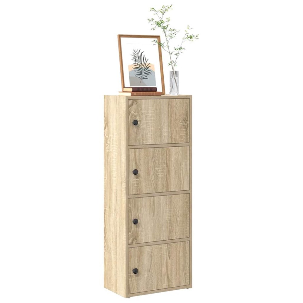 vidaXL Bokhylla sonoma-ek 40x24x102 cm konstruerat trä