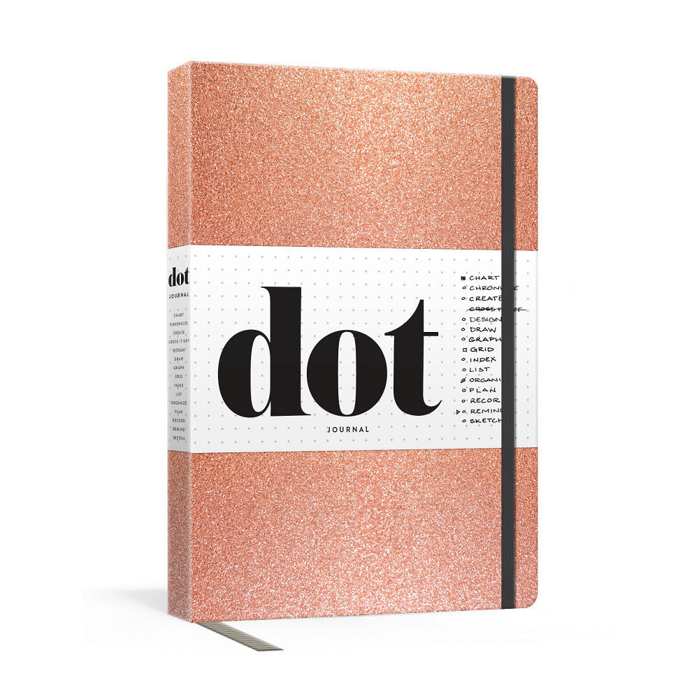 Penguin Random House US Dot Journal (Rose Gold): A dotted, blank journal for list-making, journaling, goal-setting: 256 pages with elastic closu...