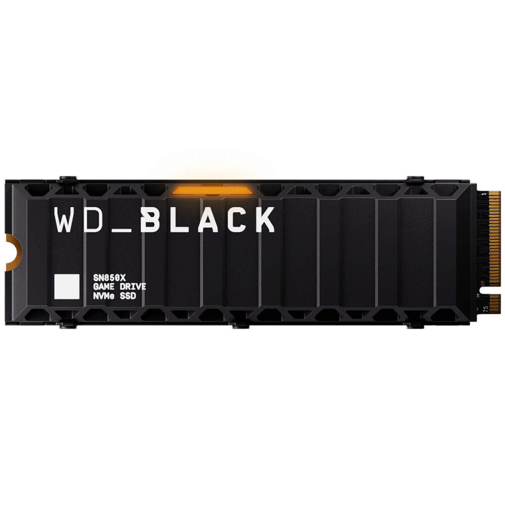 Western Digital WD Black SN850X PCIe SSD Gen 4 Gaming 2TB Heat Sink