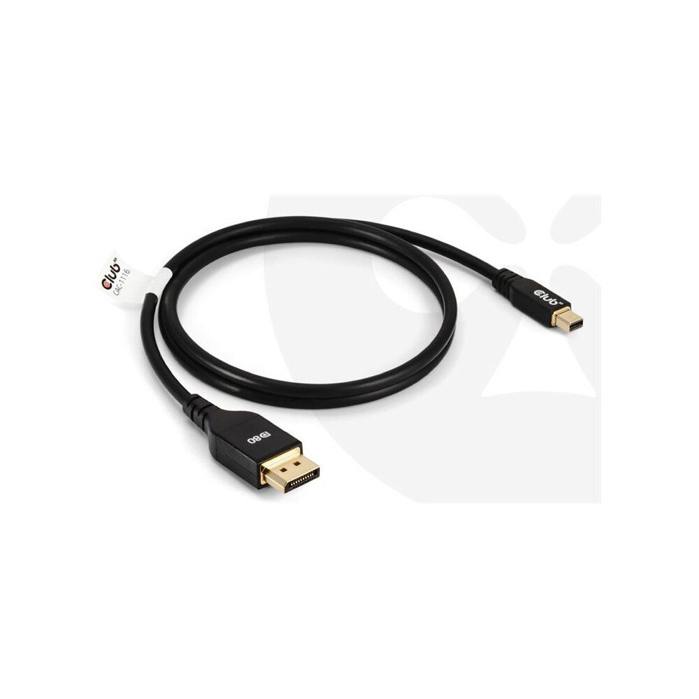 Club 3D Club 3D CAC-1116 - DisplayPort-kabel - Mini DisplayPort till DisplayPort - 1 m