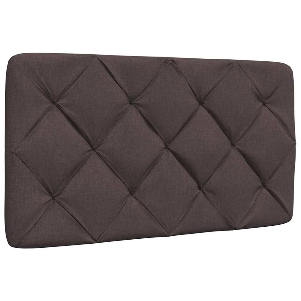 vidaXL Dyna till huvudgavel mörkbrun 80 cm tyg