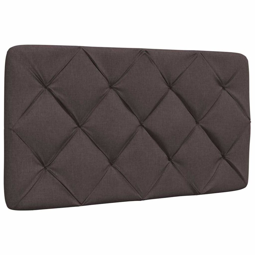 vidaXL Dyna till huvudgavel mörkbrun 90 cm tyg