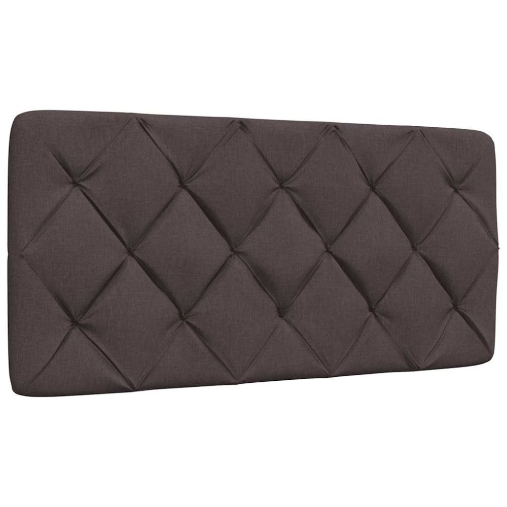 vidaXL Dyna till huvudgavel mörkbrun 100 cm tyg