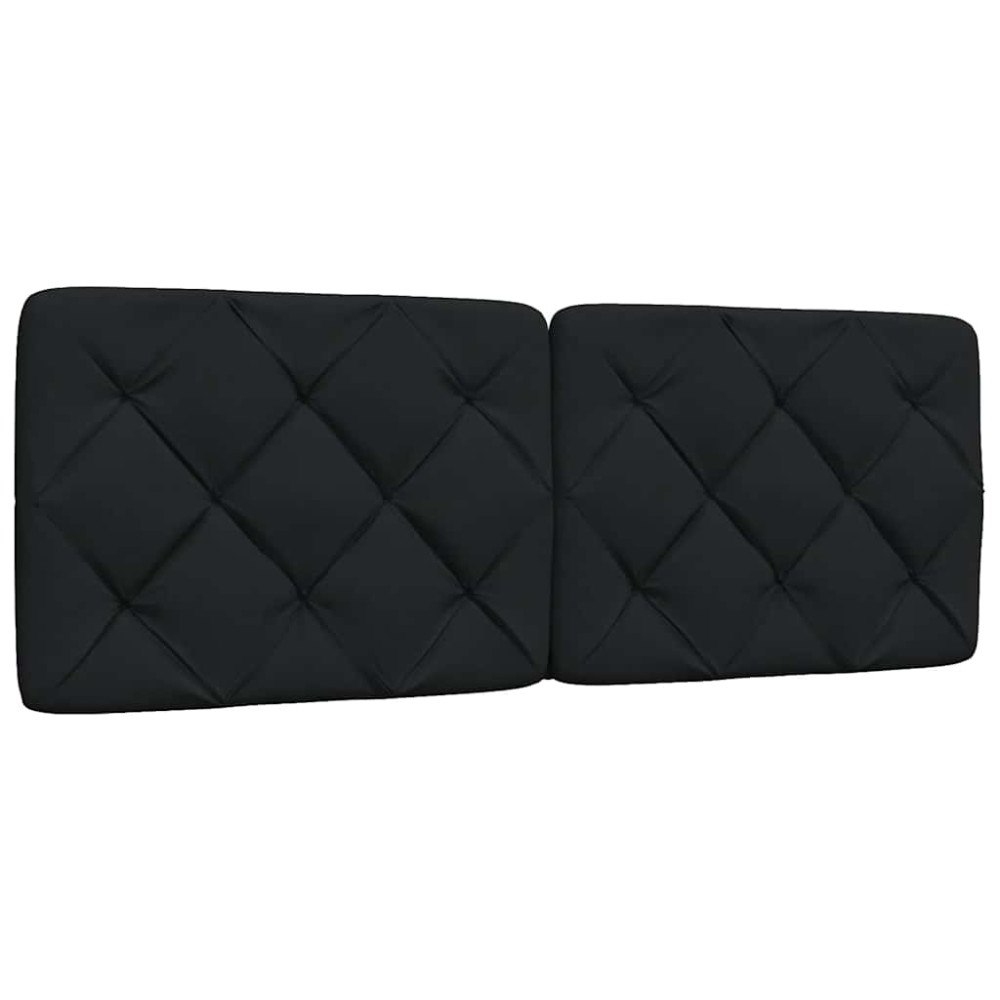 vidaXL Dyna till huvudgavel svart 120 cm tyg