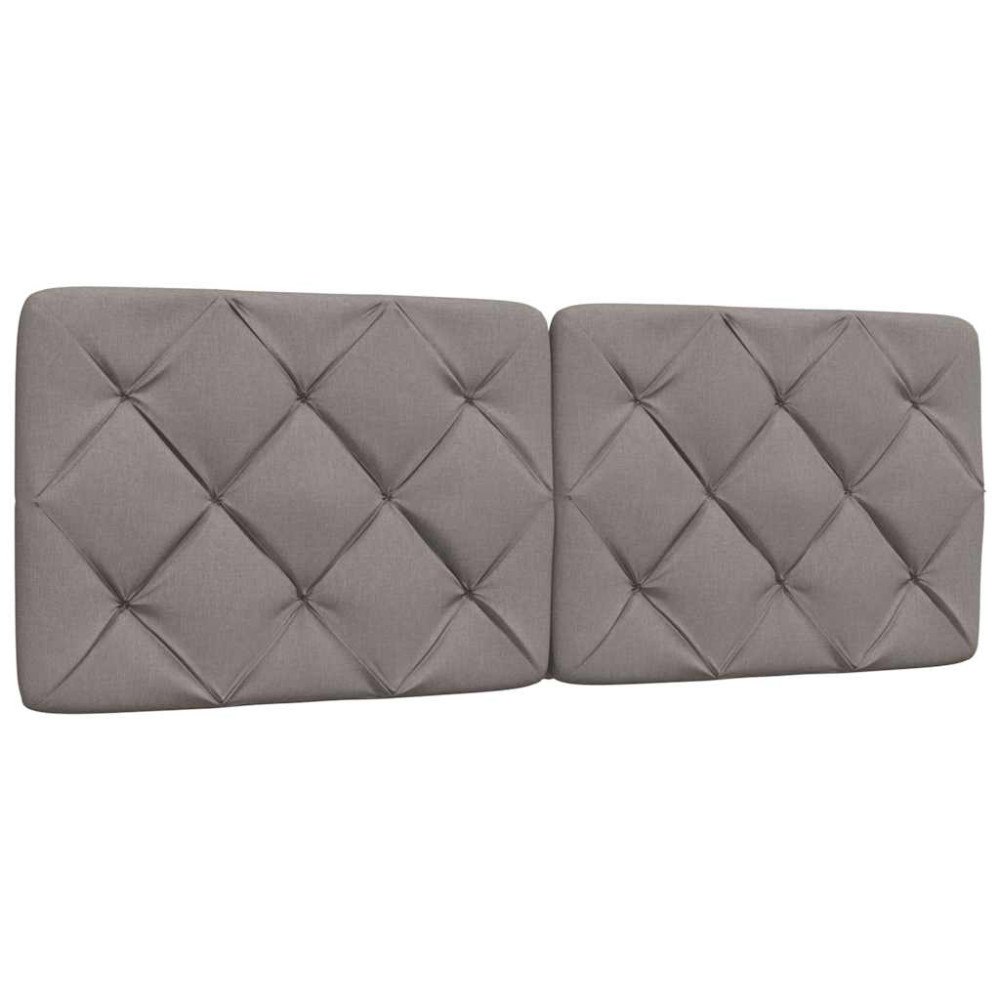 vidaXL Dyna till huvudgavel taupe 120 cm tyg