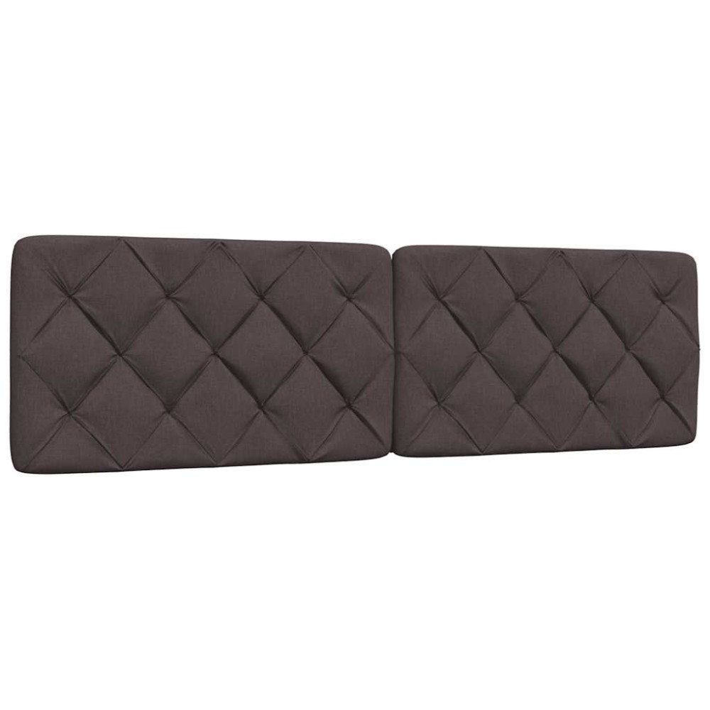 vidaXL Dyna till huvudgavel mörkbrun 180 cm tyg