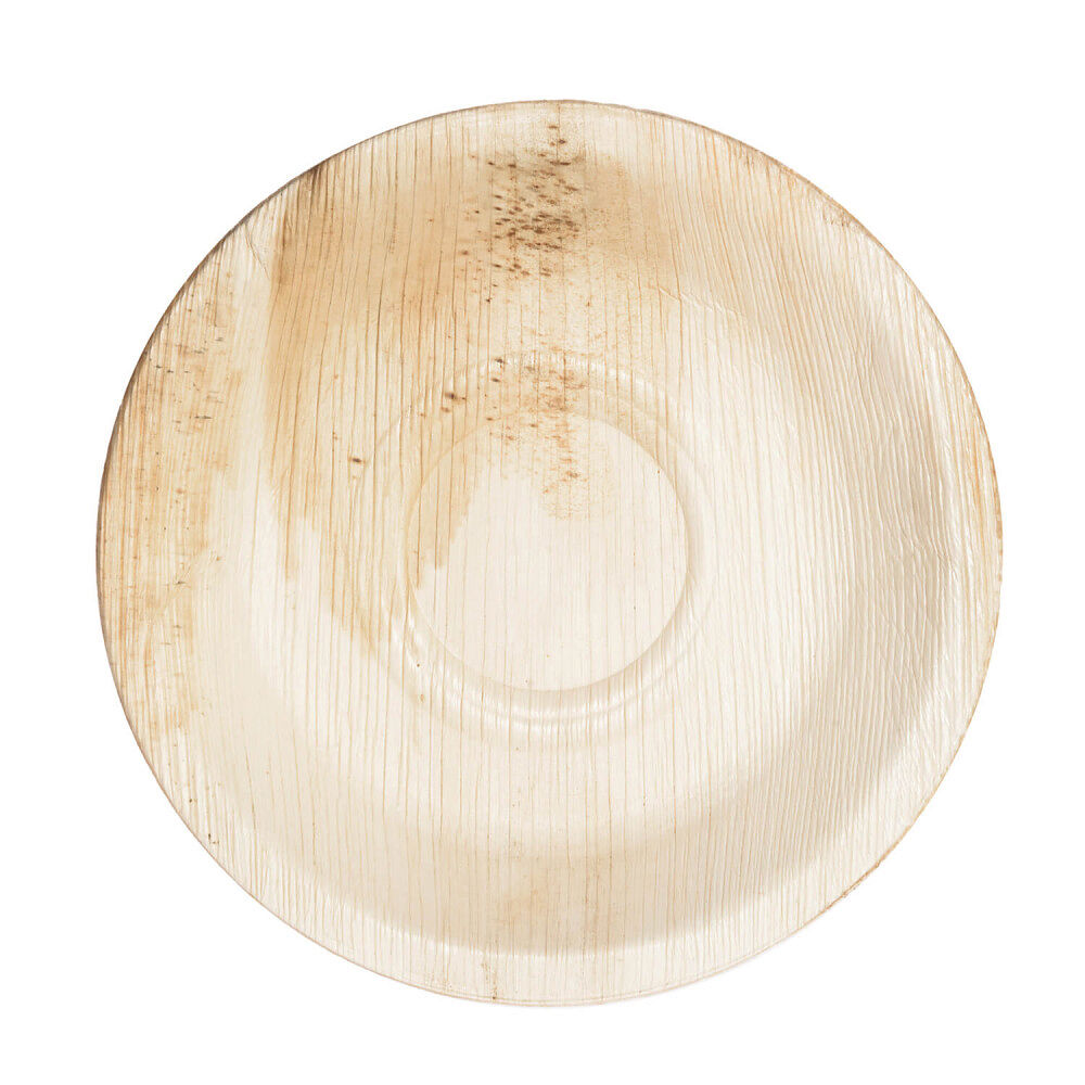 Maku Palm Leaf Plate Round 20 cm 10Pcs