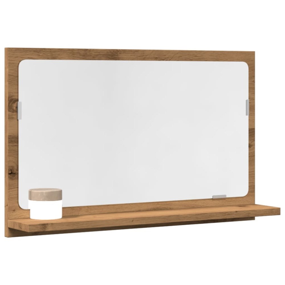 vidaXL Spegelskåp för badrum artisan ek 60x11x37 cm konstruerat trä