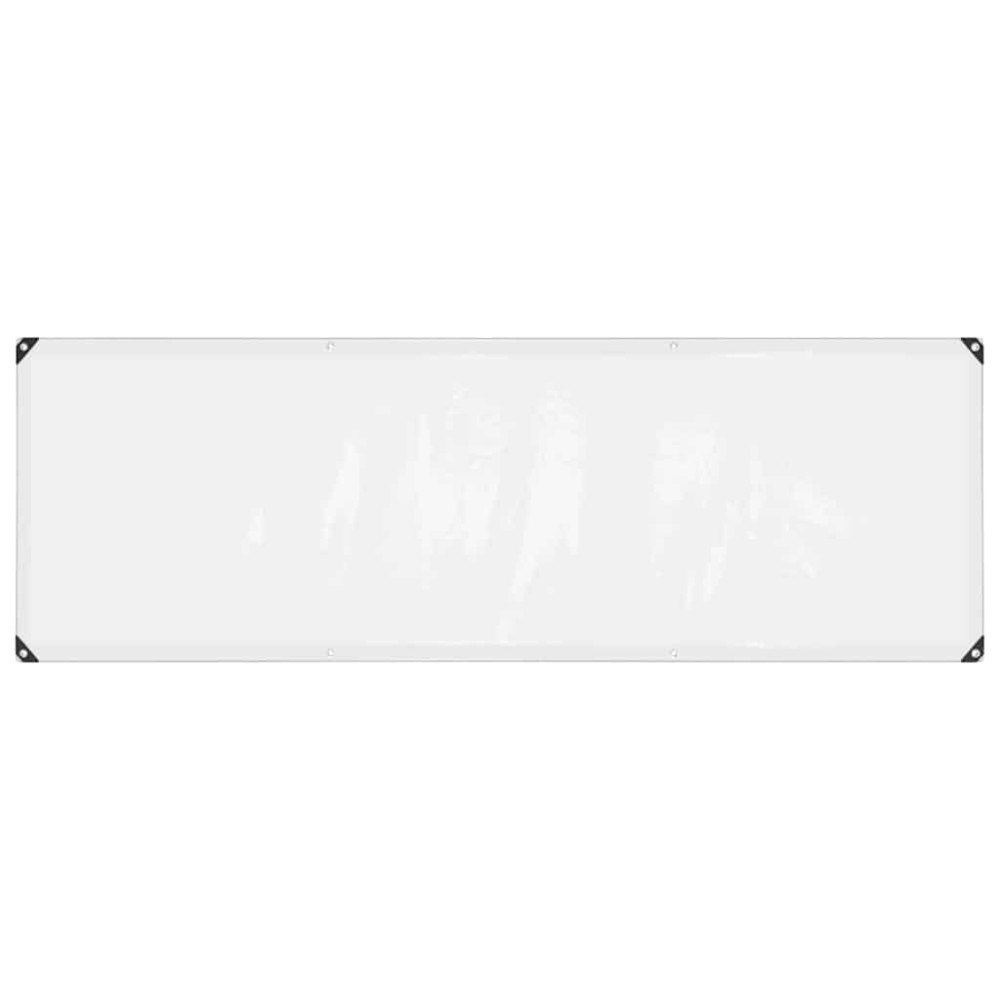 vidaXL Klar presenning med öljetter 1x3 m polyeten