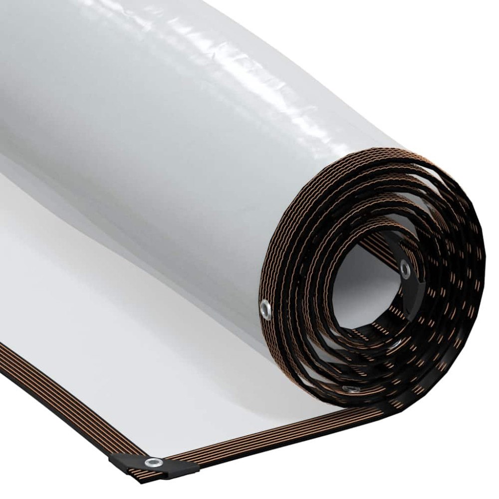 vidaXL Klar presenning med öljetter 2x8 m polyeten