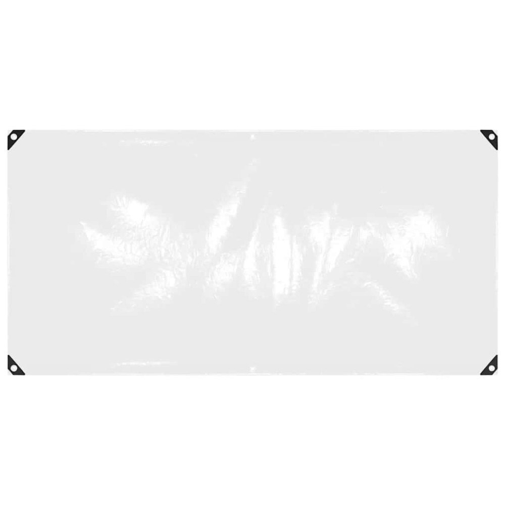 vidaXL Klar presenning med öljetter 1x2 m PVC