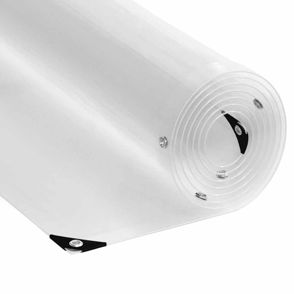 vidaXL Klar presenning med öljetter 2x4 m PVC