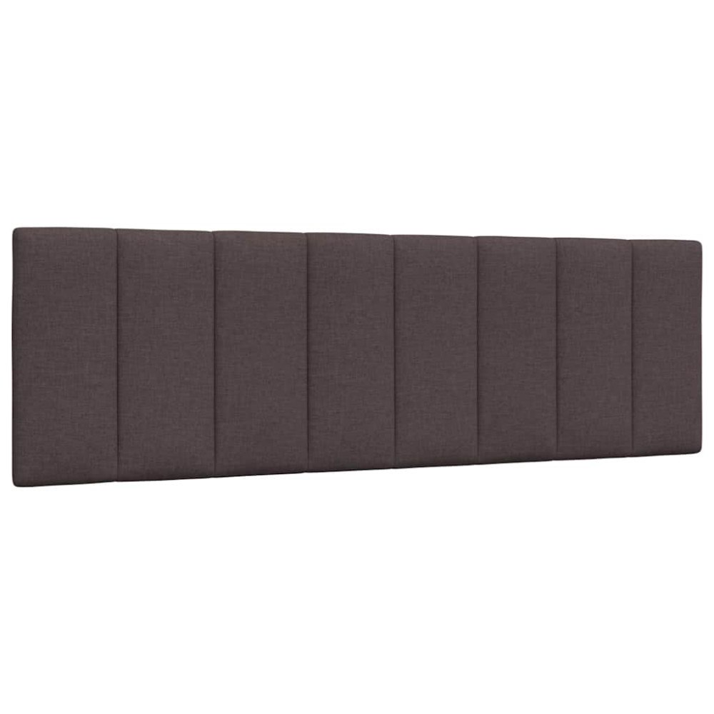 vidaXL Dyna till huvudgavel mörkbrun 160 cm tyg