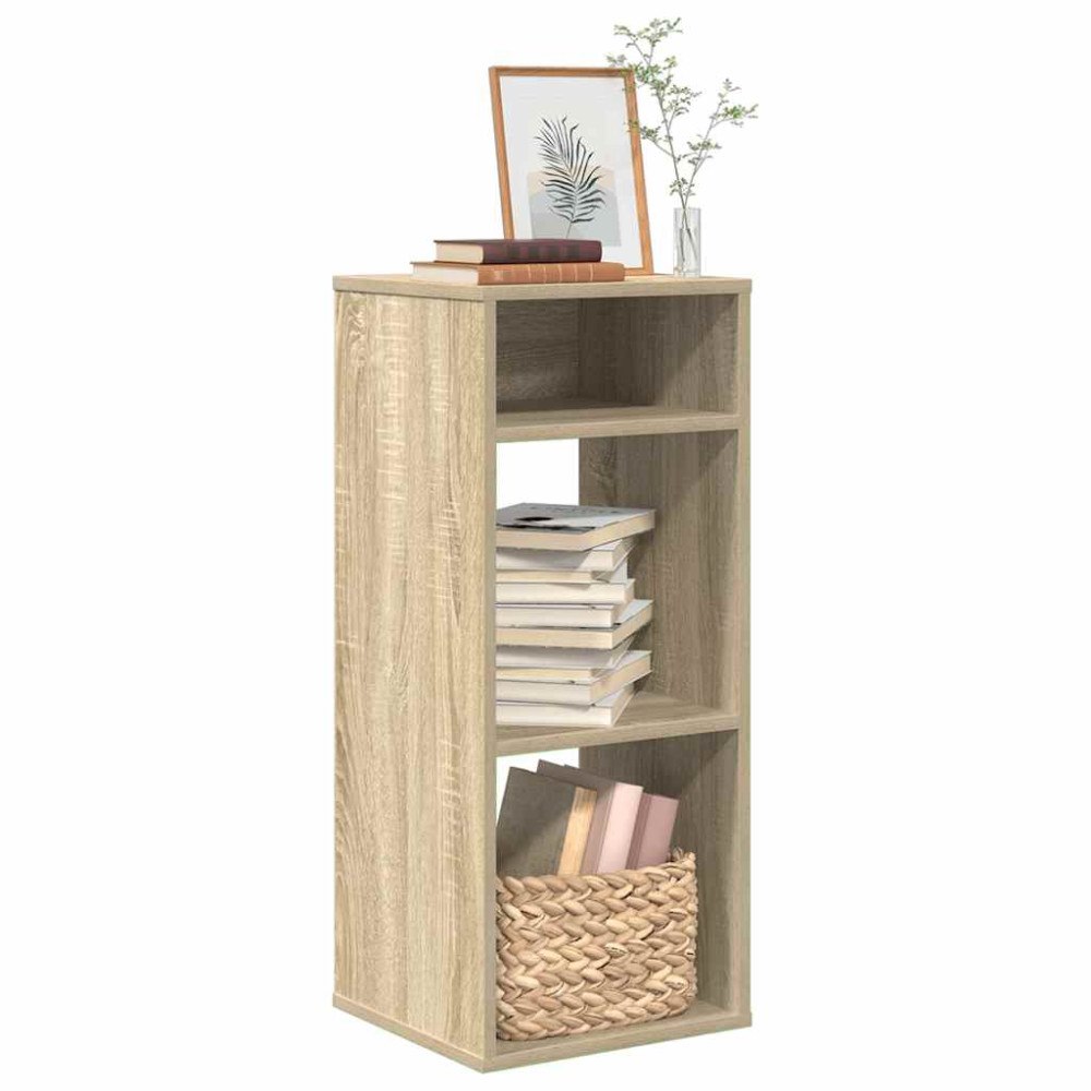 vidaXL Bokhylla sonoma-ek 34x31x80 cm konstruerat trä