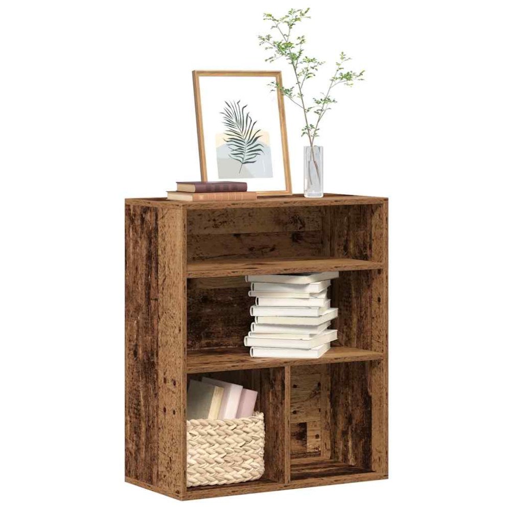 vidaXL Bokhylla åldrat trä 60x30x71,5 cm konstruerat trä