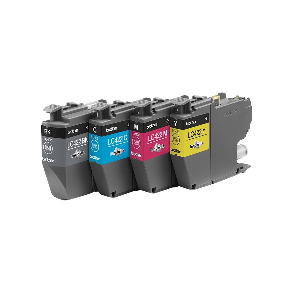 Brother Brother LC422 Value Pack - 4-pack - svart, cyan, magenta, gul - original - bläckpatron