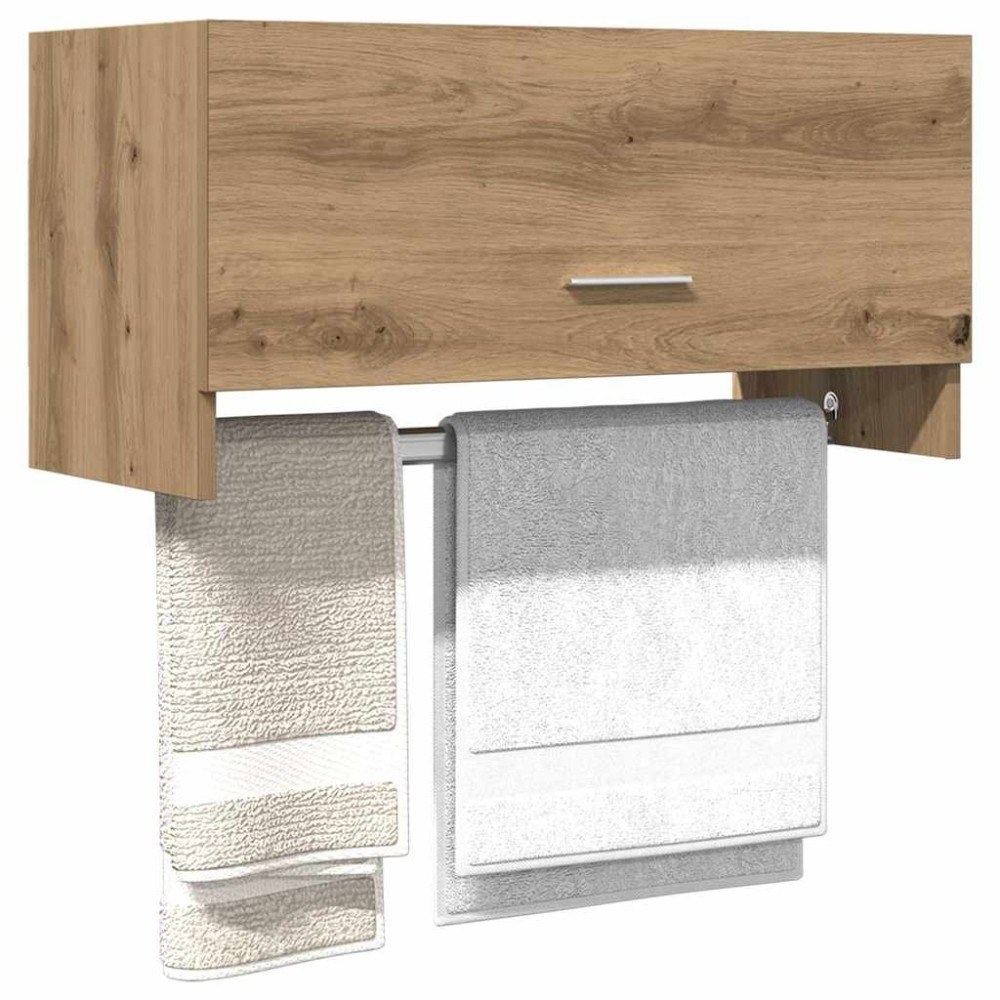 vidaXL Garderob ek 70x32,5x35 cm konstruerat trä