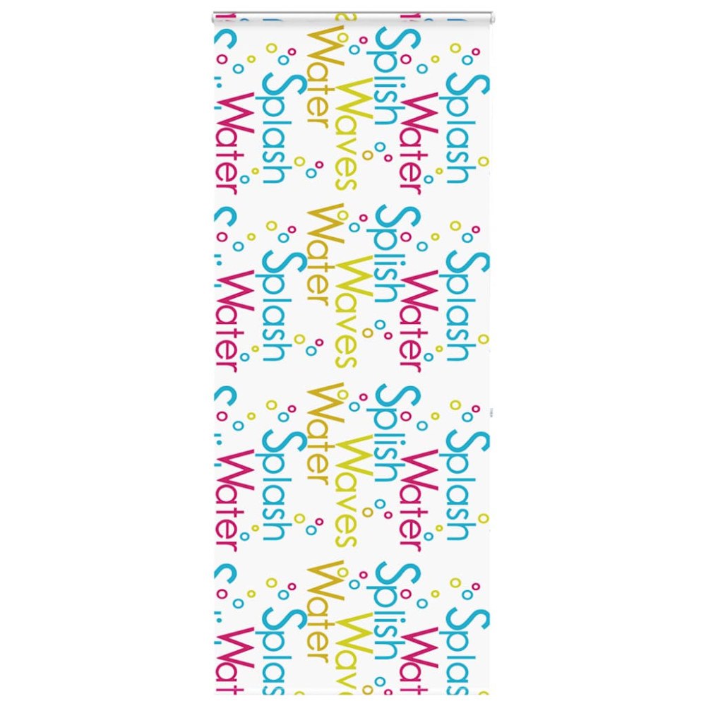 vidaXL Duschrullgardin med kassett 100x240 cm tyg bredd 96 cm