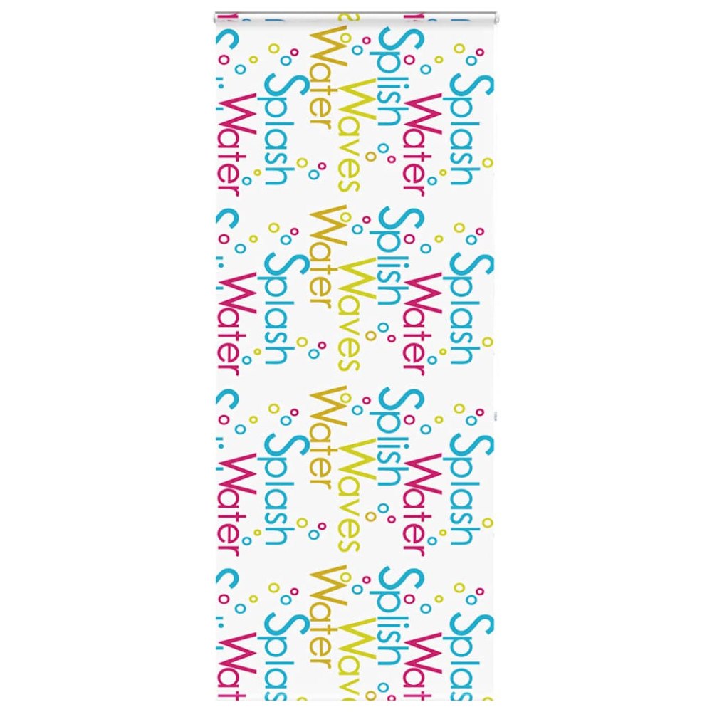 vidaXL Duschrullgardin med kassett 110x240 cm tyg bredd 106 cm