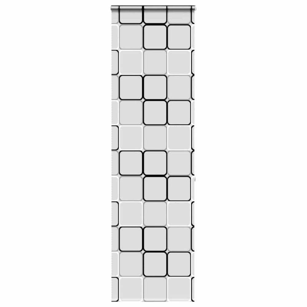 vidaXL Duschrullgardin med kassett 80x240 cm tyg bredd 76 cm