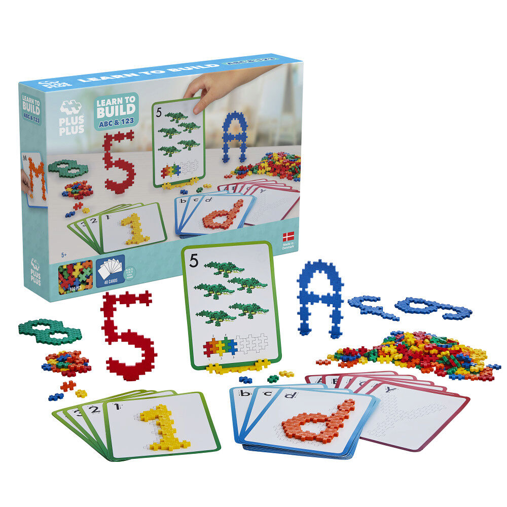 PLUS PLUS Plus-Plus Learn To Build ABC & 123