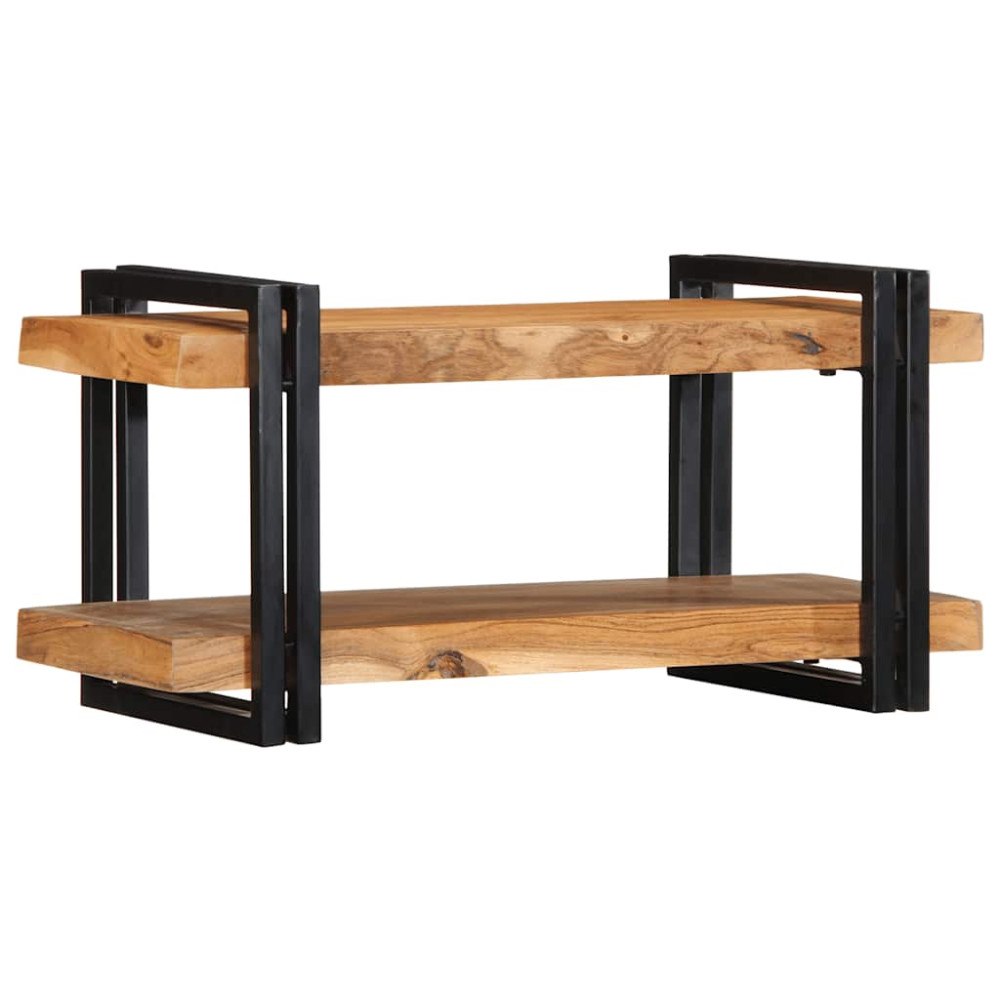 vidaXL Vägghylla 70x33x35 cm massivt trä akacia
