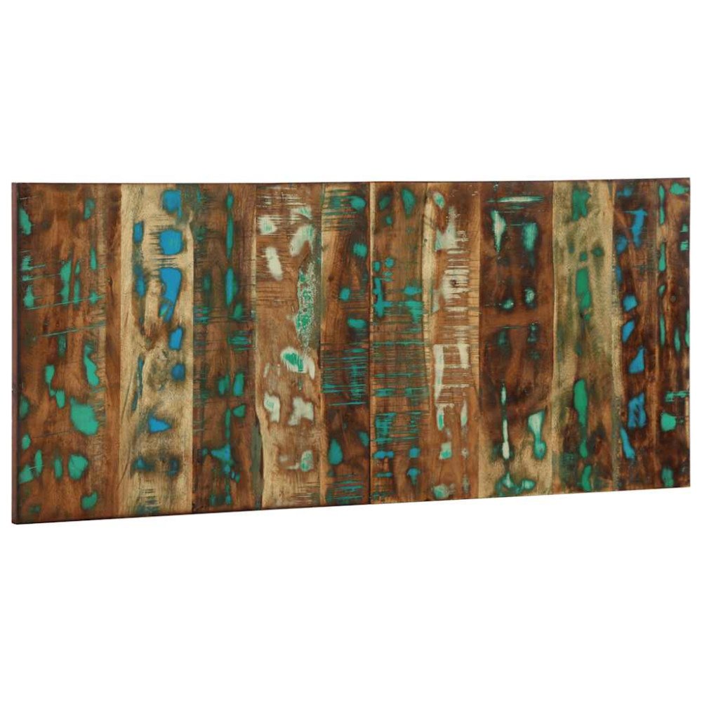 vidaXL Sänggavel flerfärgad 120 cm massivt trä återvunnet