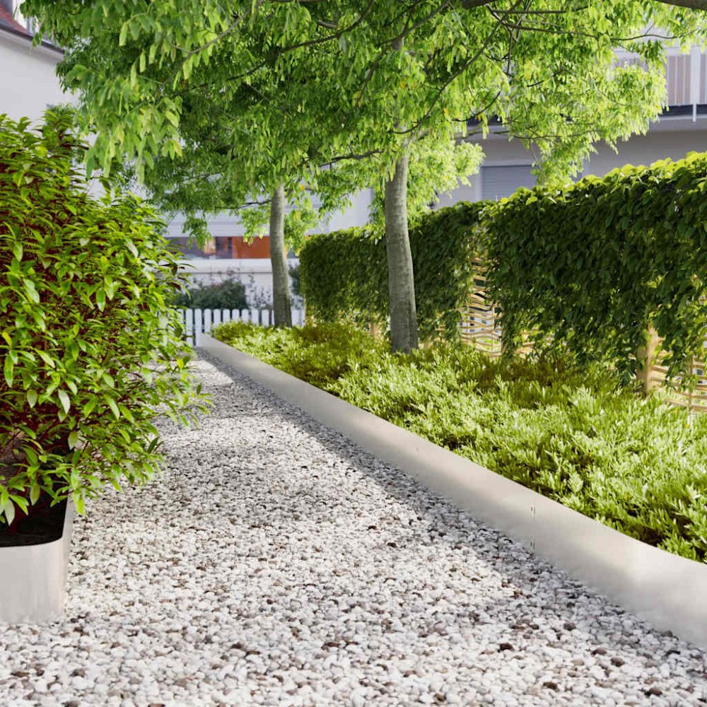 vidaXL Rabattkanter 30 st 20x103 cm rostfritt stål