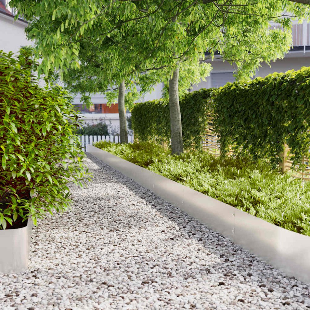 vidaXL Rabattkanter 20 st 25x103 cm rostfritt stål