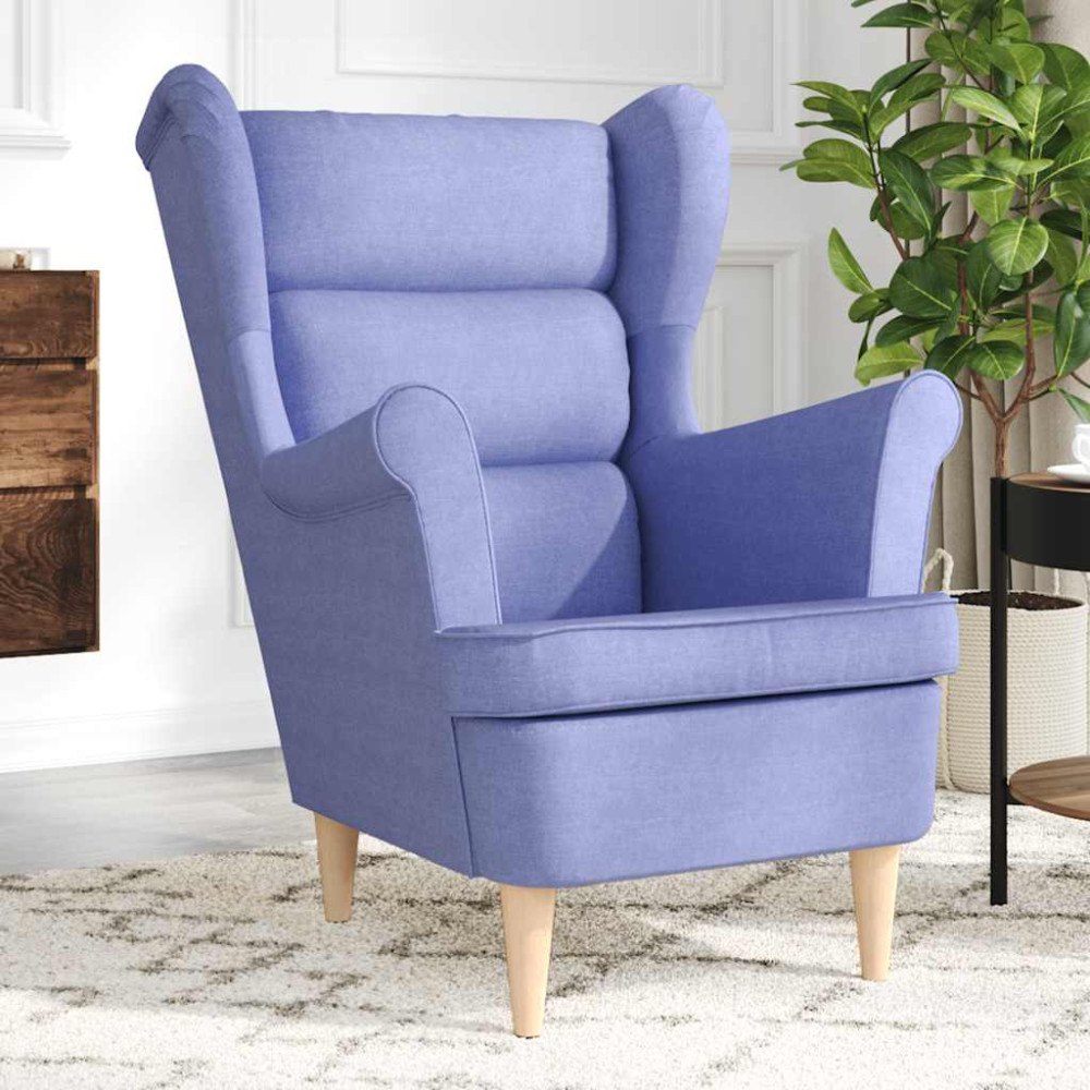 vidaXL Fåtölj Jeans Blå 74x84x100 cm tyg