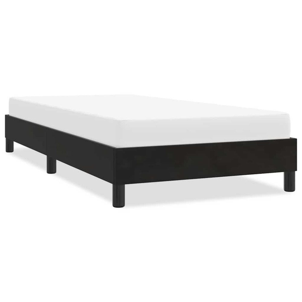 vidaXL Sängram utan madrass svart 80x220 cm sammet