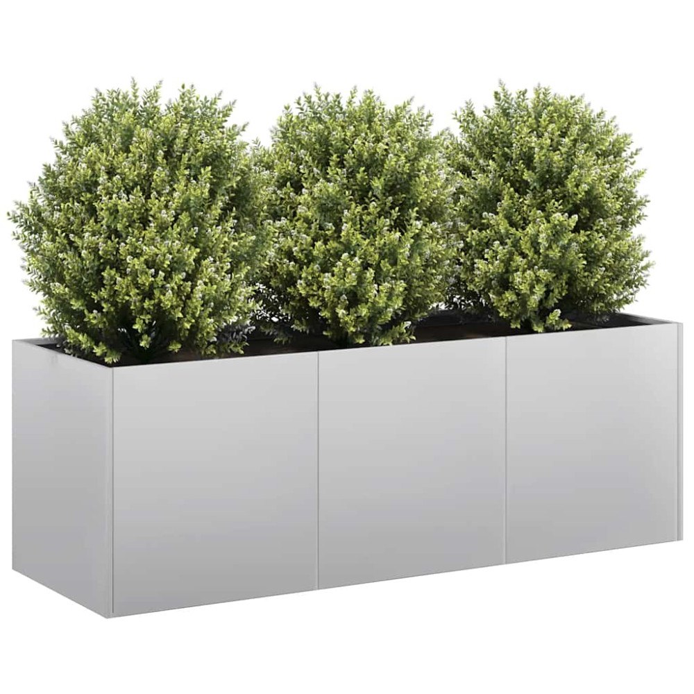 vidaXL Planteringskärl 120x40x40 cm galvaniserat stål