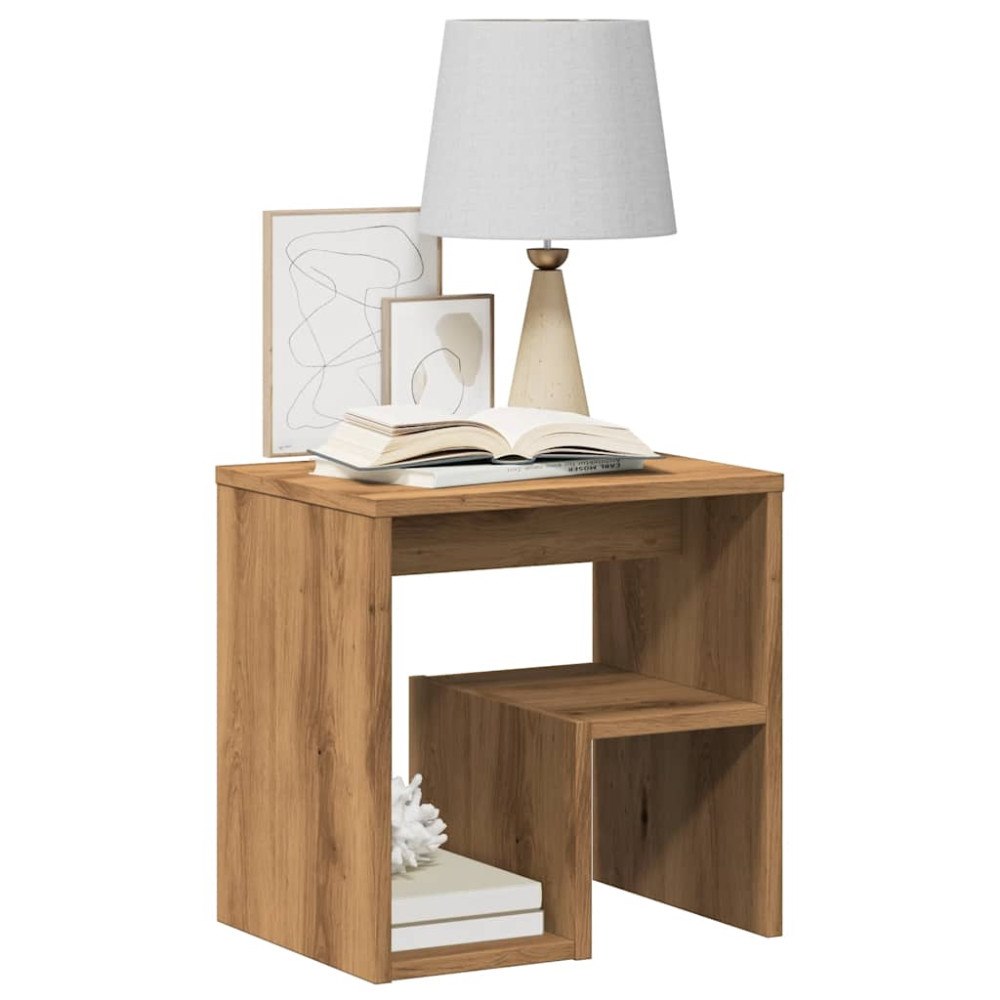 vidaXL Sängbord ek 40x30x40 cm konstruerat trä