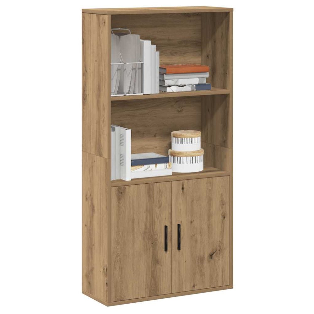 vidaXL Bokhylla ek 60x24x120 cm konstruerat trä
