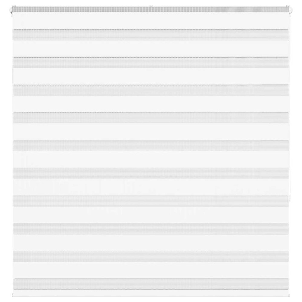 vidaXL Rullgardin zebra vit 145x150 cm tyg bredd 140,9 cm polyester