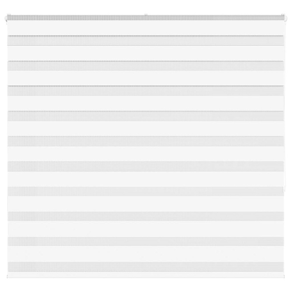 vidaXL Rullgardin zebra vit 160x150 cm tyg bredd 155,9 cm polyester