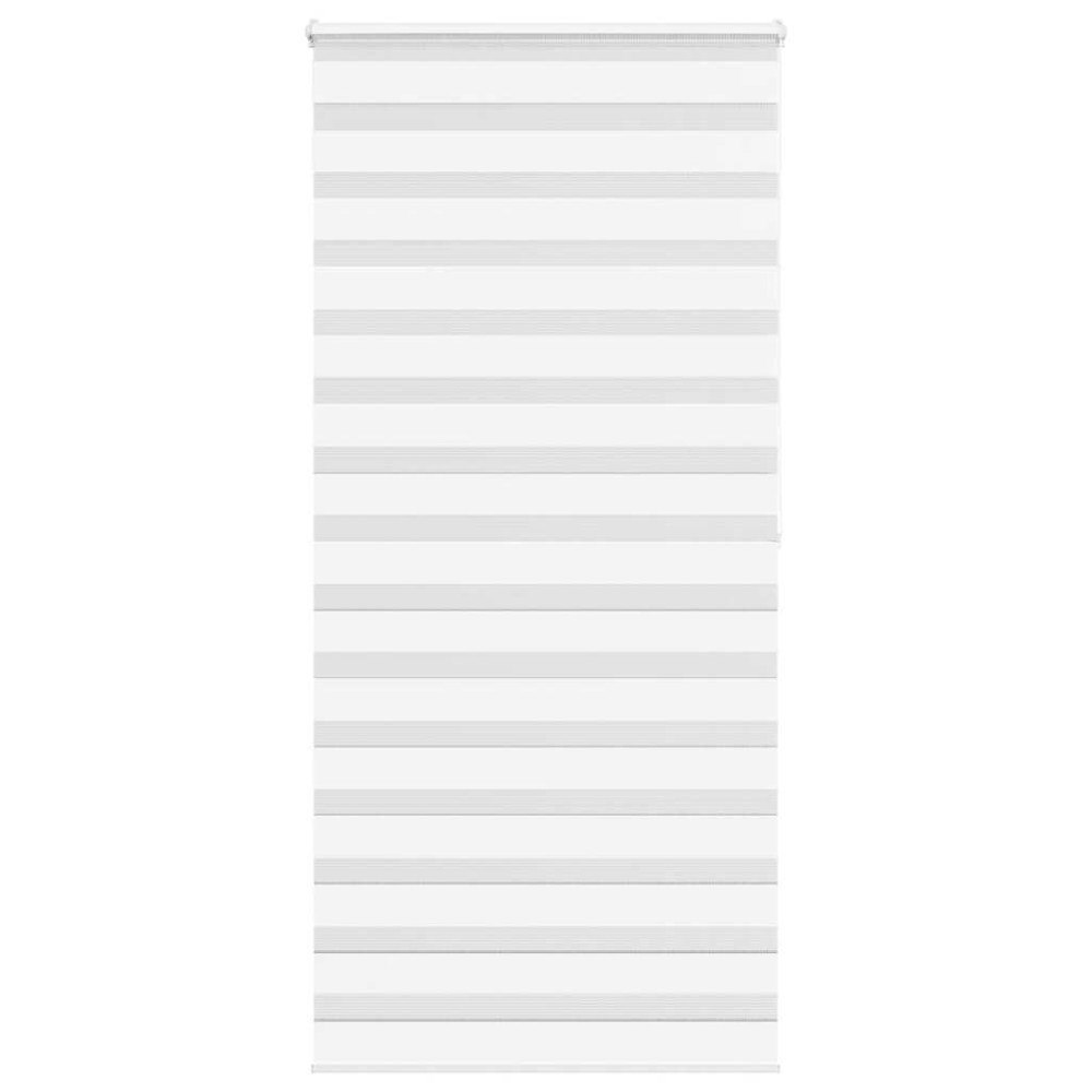 vidaXL Rullgardin zebra vit 105x200 cm tyg bredd 100,9 cm polyester