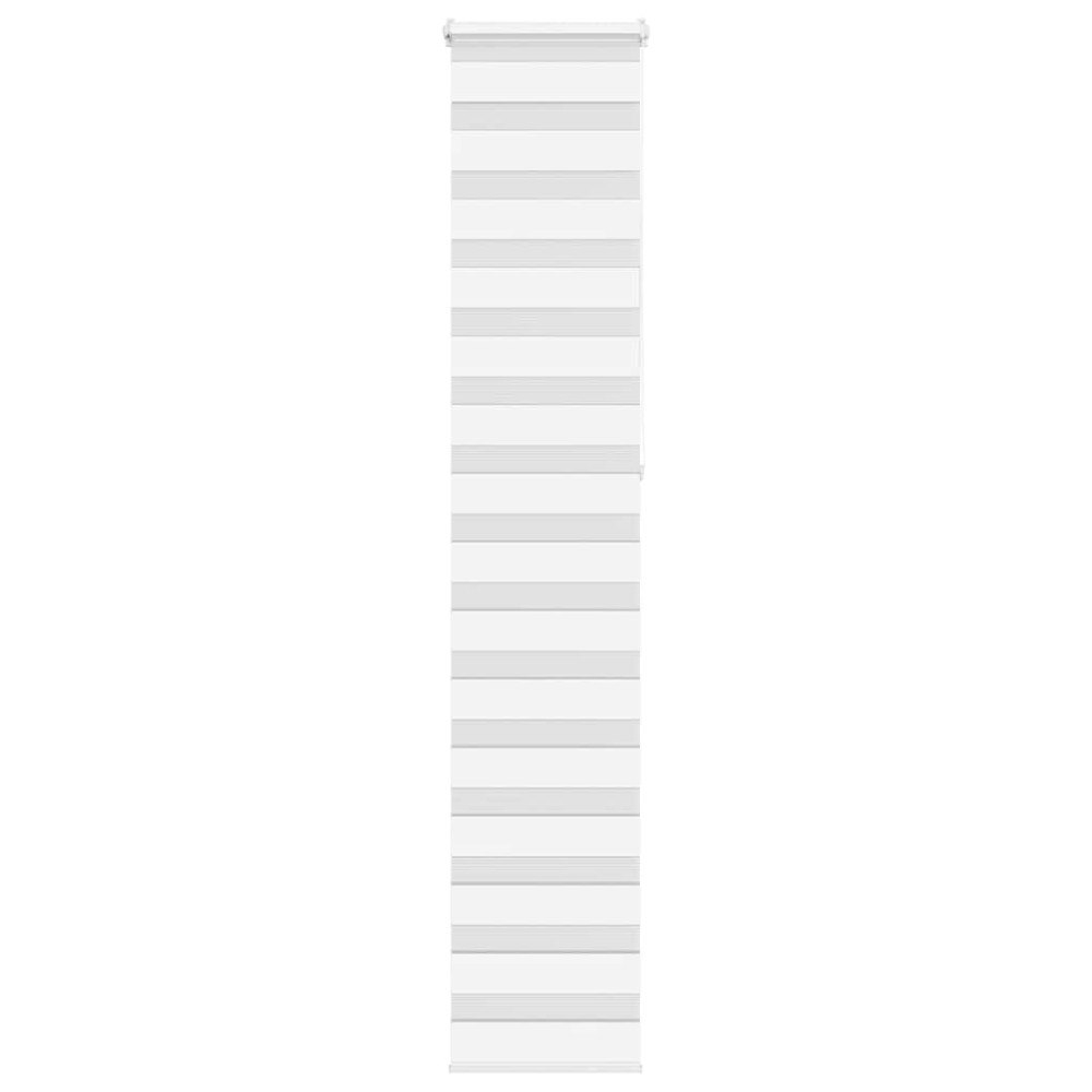 vidaXL Rullgardin zebra vit 45x230 cm tyg bredd 40,9 cm polyester