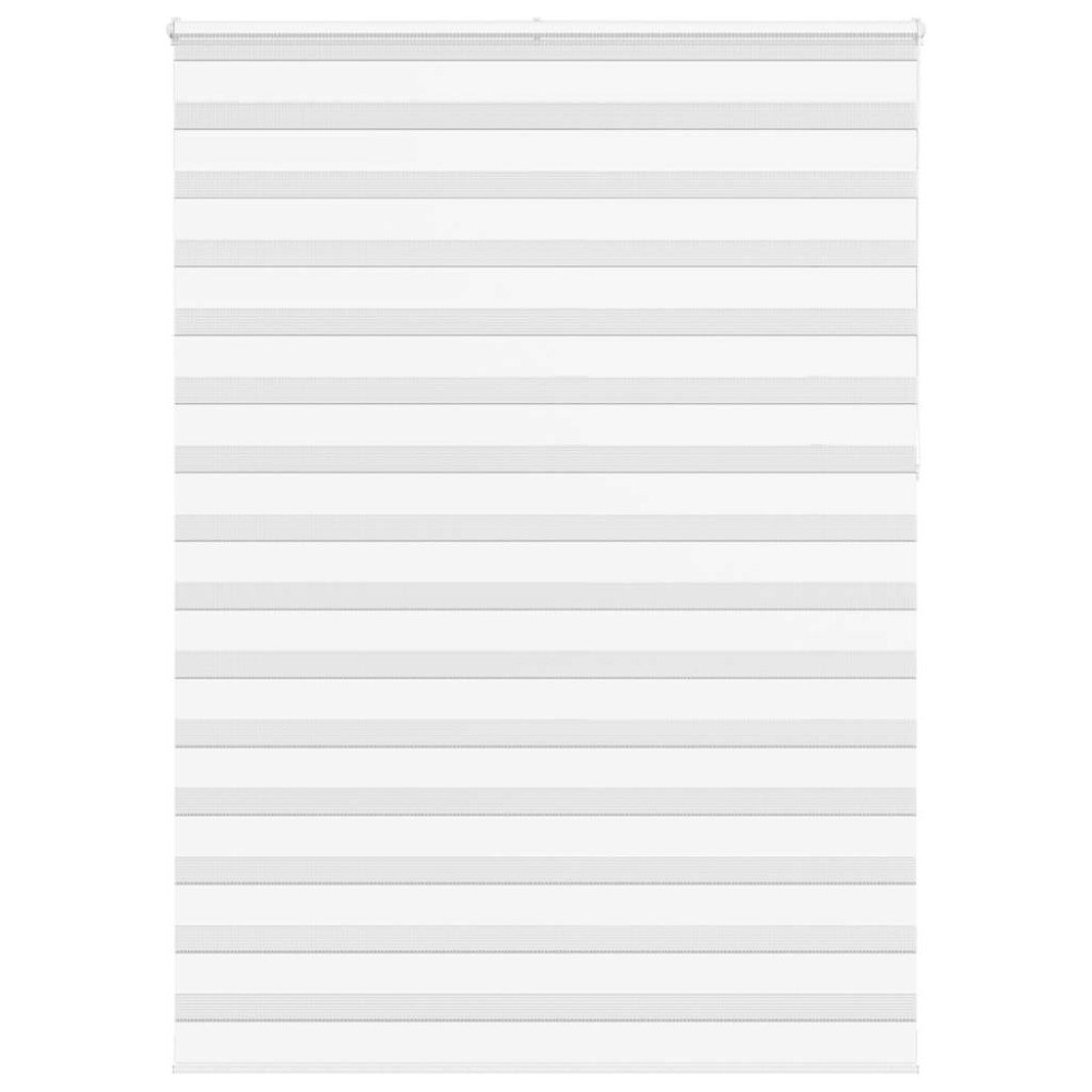 vidaXL Rullgardin zebra vit 160x230 cm tyg bredd 155,9 cm polyester