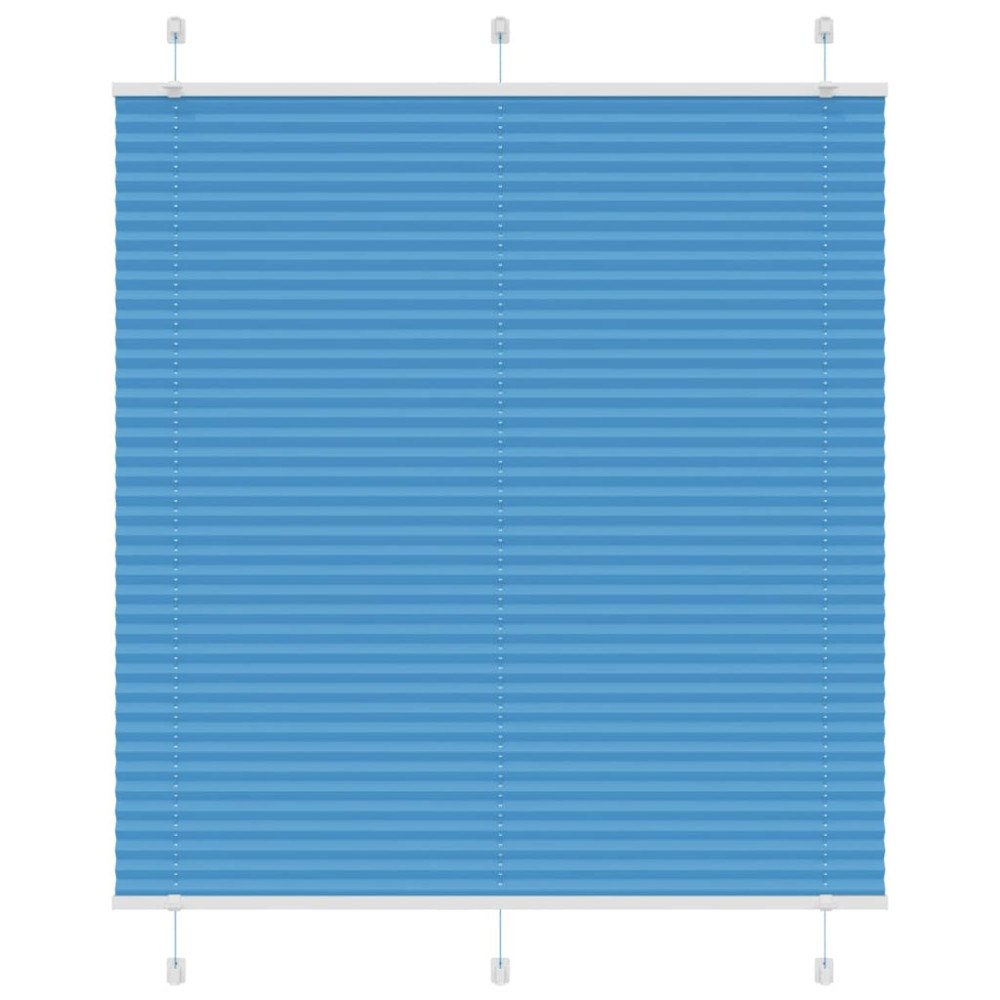 vidaXL Plisserad persienn blå 115x150 cm tyg bredd 114,4cm polyester
