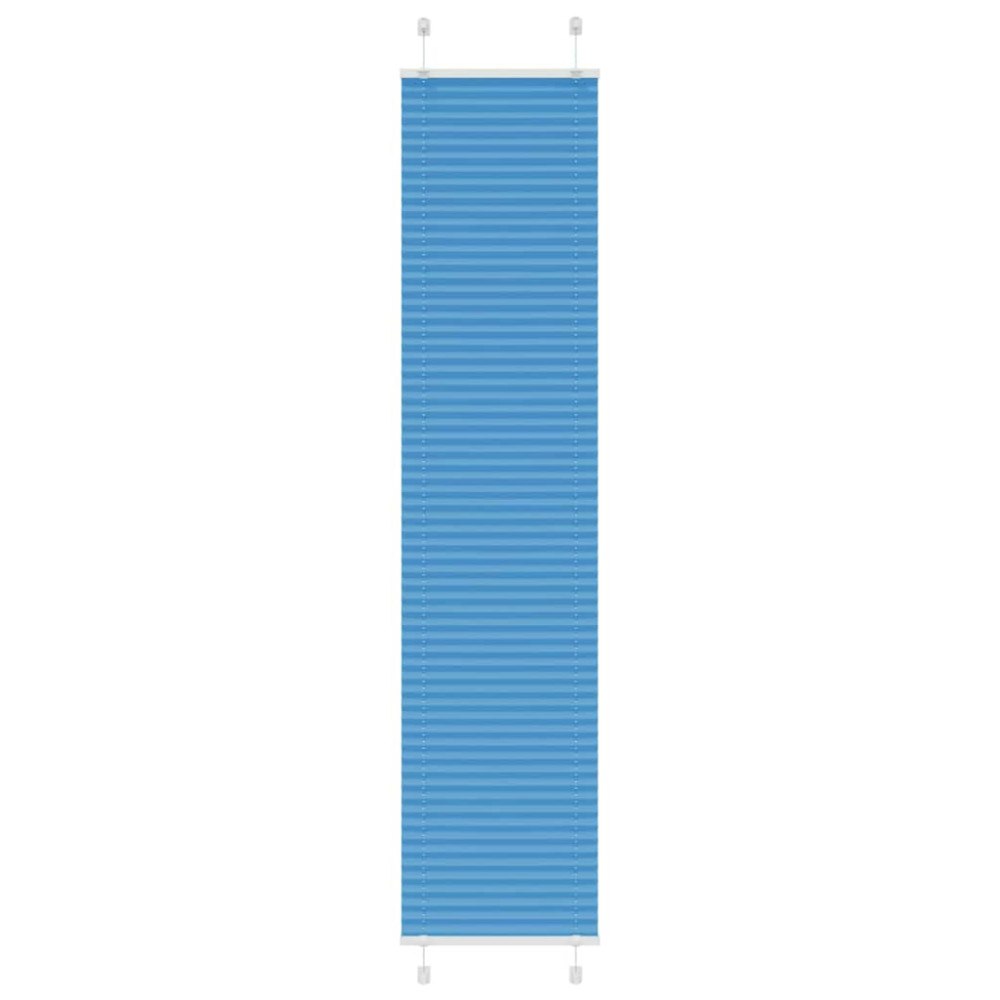 vidaXL Plisserad persienn blå 40x200cm tyg bredd 39,4cm polyester