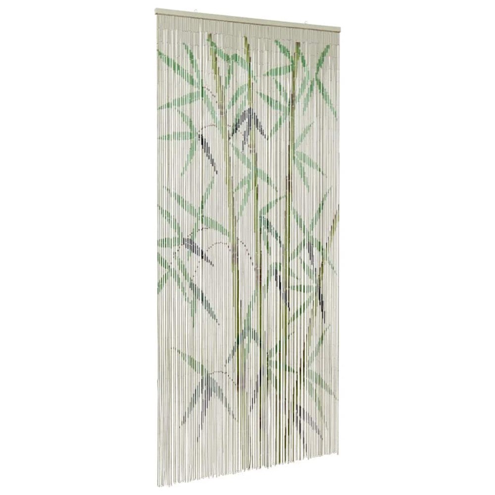 vidaXL Insektsdörrgardin med bambutryck 90x220 cm bambu