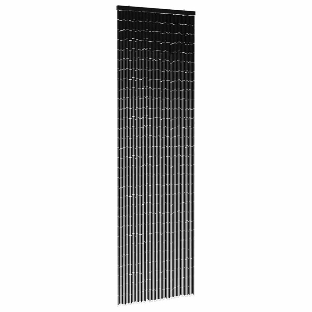 vidaXL Insektsdörrgardin mörkgrå 56x185 cm bambu
